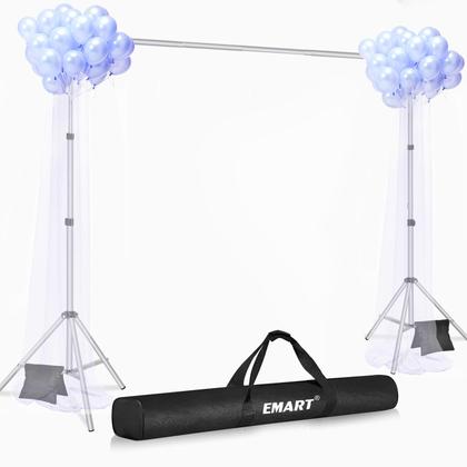 Imagem de Suporte de fundo EMART Photo Studio de 3 x 2,6 m com acessórios
