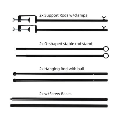 Imagem de Suporte de haste de mesa OSYIN Over The Table 46-82” com braçadeiras pretas