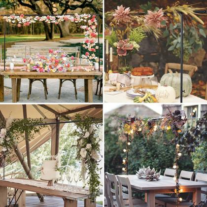 Imagem de Suporte de haste de mesa OSYIN Over The Table 46-82” com braçadeiras pretas