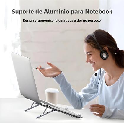 Imagem de Suporte De Laptop Dobrável Em Alumínio Para Macbook Air pro Suporte Vertical Para Notebook Com
