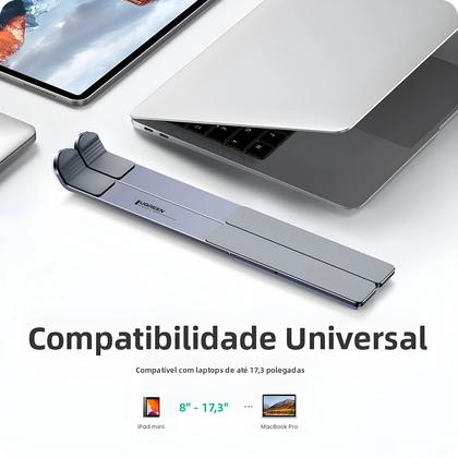 Imagem de Suporte De Laptop Dobrável Em Alumínio Para Macbook Air pro Suporte Vertical Para Notebook Com
