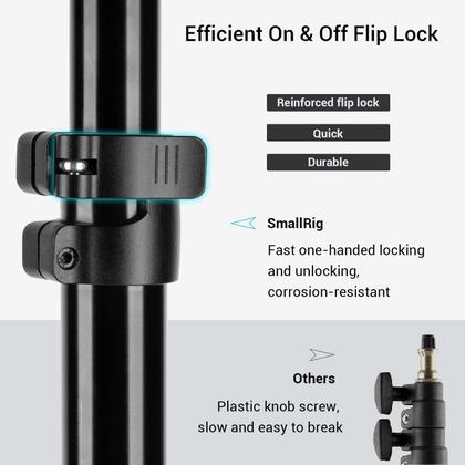 Imagem de Suporte de luz fotográfica SMALLRIG RA-S280 almofadado a ar 280 cm