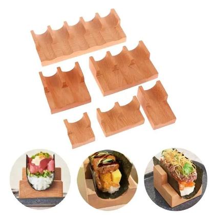 Imagem de Suporte De Madeira Para Sushi, Taco E Petiscos  Ideal Para Restaurantes, Hotéis E Uso Doméstico 