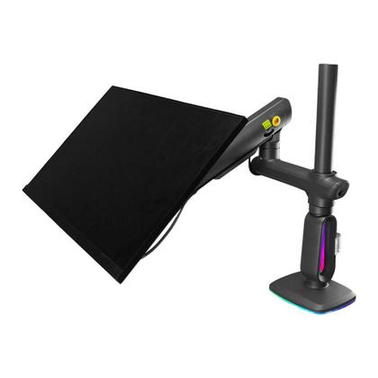 Imagem de Suporte de Mesa Articulado Gamer para Monitor de 32" a 60" North Bayou, com Pistão a Gás, RGB, Preto - F7 NB