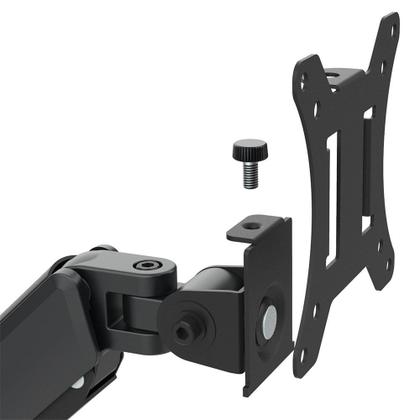 Imagem de Suporte de Mesa Articulado Storm Tech para 2 Monitores ou TVs de 17" a 32", Pistão a Gás, Ajuste de Altura, Duplo, Preto - SPMT0002
