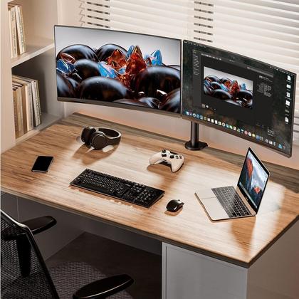 Imagem de Suporte de mesa com monitor duplo ErGear para 2 telas de até 32"