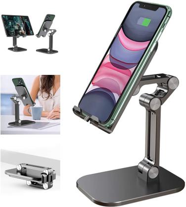 Imagem de Suporte De Mesa Para Celular Ajustável Metal SOO2