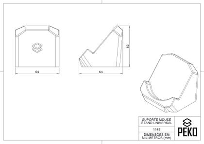 Imagem de Suporte De Mesa Preto Compativel Com Mouse Stand Organizador