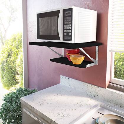 Imagem de Suporte de micro-ondas Forno elétrico Multivisão kit-2z com prateleira para utensílios suporta 40kg