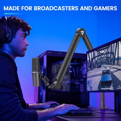 Imagem de Suporte de microfone Boom Arm Stand THRONMAX S8 para streaming de jogos