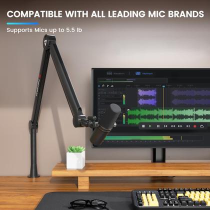 Imagem de Suporte de microfone Boom Arm Stand THRONMAX S8 para streaming de jogos