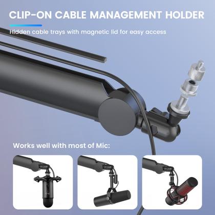 Imagem de Suporte de microfone Boom Arm Stand THRONMAX S8 para streaming de jogos