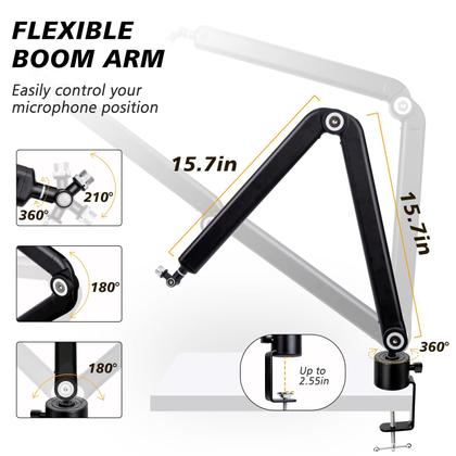Imagem de Suporte de Microfone Boom Arm SUNMON - Compatível com HyperX QuadCast