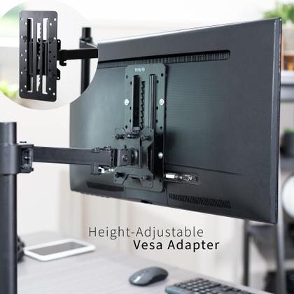 Imagem de Suporte de Monitor Ajustável em Altura VIVO - Adaptador VESA para Telas de até 27"