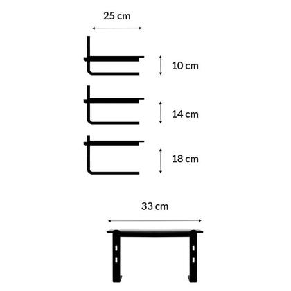 Imagem de Suporte de Monitor Reliza Office Prata com Vidro Incolor