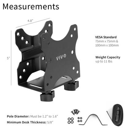 Imagem de Suporte de montagem para mini PC VIVO MOUNT-PC05C para Thin Client Black