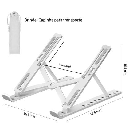 Imagem de Suporte De Notebook Articulado Aluminio Dobrável Ergonomico