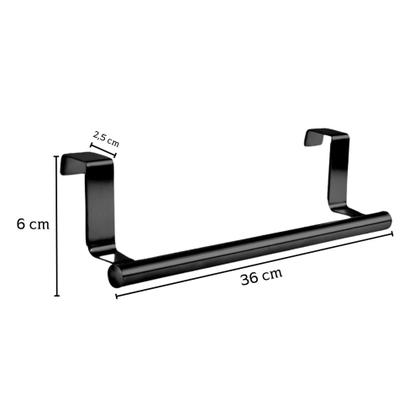 Imagem de Suporte de Pano De Prato e Toalha De Rosto Preto Fosco