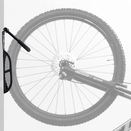 Imagem de Suporte de parede bicicletário bike gancho retrátil vertical