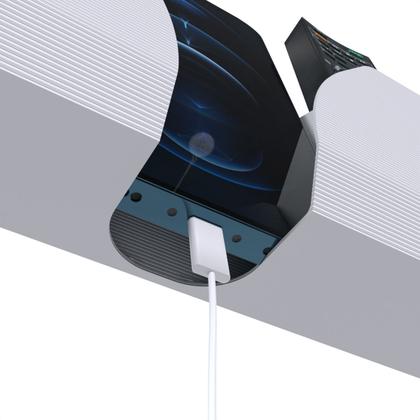 Imagem de Suporte de Parede com Compartimento Triplo Para Controle Remoto TV ou Ar Condicionado e Celular - ARTBOX3D