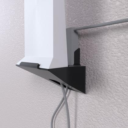 Imagem de Suporte de Parede Compatível com Roteador Internet Modem Wi-Fi Starlink 2ª Geração