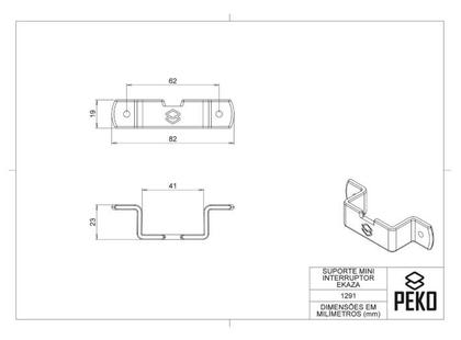 Imagem de Suporte De Parede Compatível Mini Interruptor Ekaza Wifi