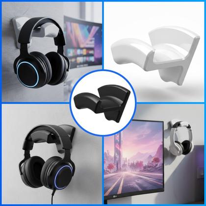Imagem de Suporte De Parede Fone Headset Headphone Gamer Com Fita Dupla Face 3m