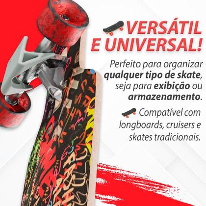 Imagem de Suporte de Parede Gancho Skate Cruiser Longboard