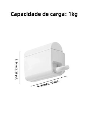 Imagem de Suporte De Parede Impermeável Para Pasta De Dente Com Dispenser E Organizador De Escovas De Dente