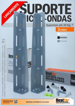Imagem de Suporte De Parede Microondas Forno Bebedouro Até 30kgn