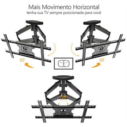 Imagem de Suporte de Parede Multi Articulado para Monitor/Tv Compativel Com Tela 32 a 86 Polegadas FA6 Fitter