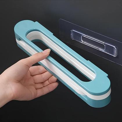 Imagem de Suporte de Parede Multiuso para Toalhas Sapatos Chinelos Verde