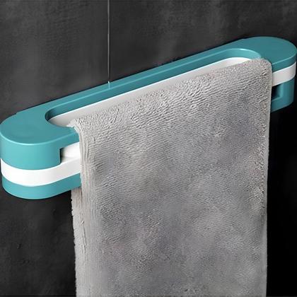 Imagem de Suporte de Parede Multiuso para Toalhas Sapatos Chinelos Verde