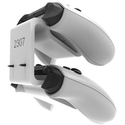 Imagem de Suporte de Parede Organizador Compatível com 2 Controles Xbox One S X - ARTBOX3D