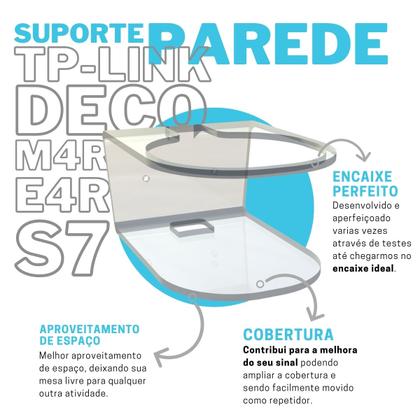Imagem de Suporte de Parede Organizador Compatível com Roteador Wi-Fi Tp-Link Deco M4 e S7 - ARTBOX3D