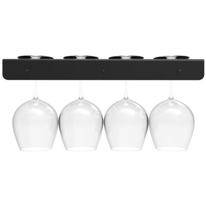 Imagem de Suporte de Parede Organizador Para até 4 Taça de Vinho Adega - ARTBOX3D