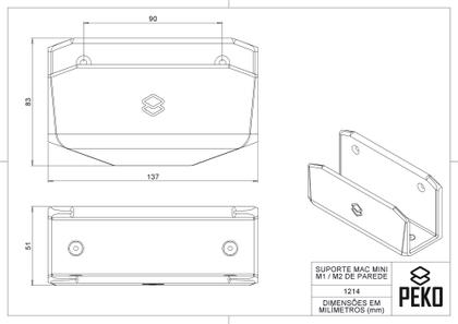 Imagem de Suporte De Parede Painel Compativel Com Apple Mac Mini