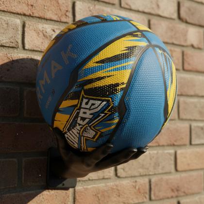 Imagem de Suporte de Parede para Bolas de Basquete  PRETO