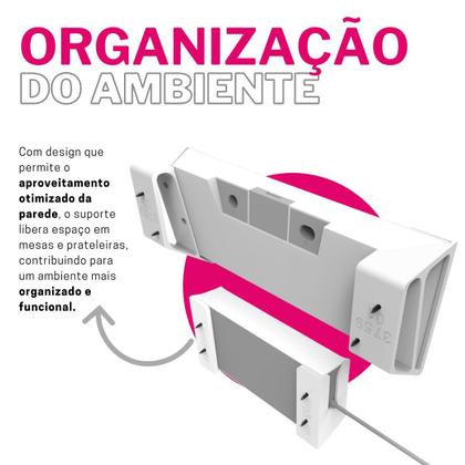 Imagem de Suporte de Parede para Modem Roteador Internet Wi-Fi Starlink e Suporte de Parede para Fonte Starlink 3ª Geração