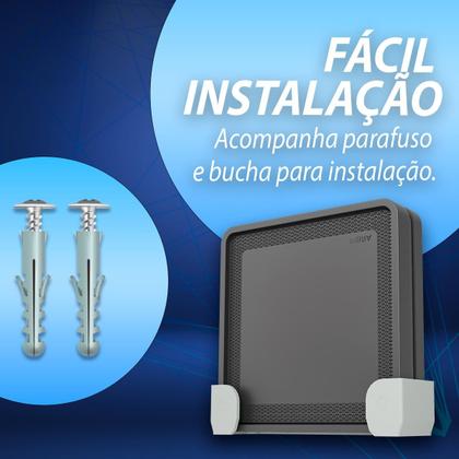 Imagem de Suporte De Parede Para Modem Roteador Vivo Fibra Organizador