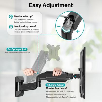 Imagem de Suporte de parede para monitor duplo MOUNT PRO para 2 telas de até 32"