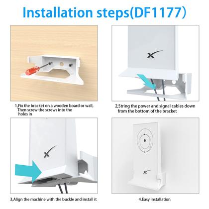 Imagem de Suporte de parede para StarLink Mesh Router V2 XLTTYWL ABS branco