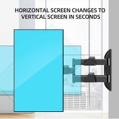 Imagem de Suporte de parede para TV HILLPORT, inclinação giratória vertical e horizontal, 32-50 polegadas