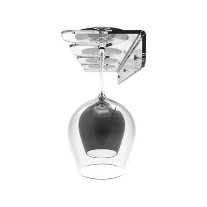 Imagem de Suporte de parede porta 4 Taças Acrílico Transparente