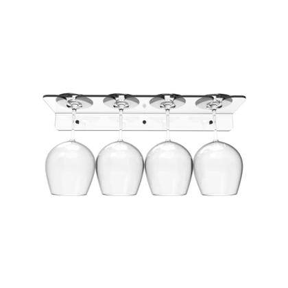 Imagem de Suporte de parede porta 4 Taças Acrílico Transparente