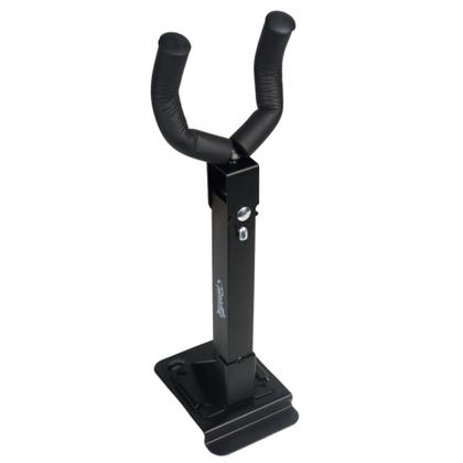 Imagem de Suporte de Parede Tonante Ganho Cor Preto Emborrachado Para  Violão Baixo Guitarra Cavaco Aço Reforçado Com Regulagem Lados