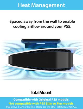 Imagem de Suporte de parede TotalMount Original para PS5 (não compatível com Slim ou Pro)