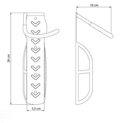 Imagem de Suporte de Parede Vertical Tramontina para Bicicletas
