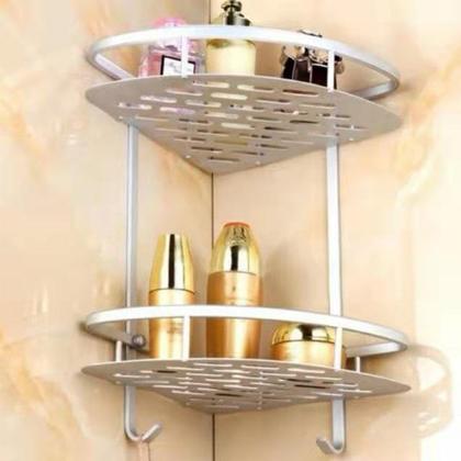 Imagem de Suporte de Shampoo Aluminio Rack de Banheiro Sabonete Prateleiras Parede
