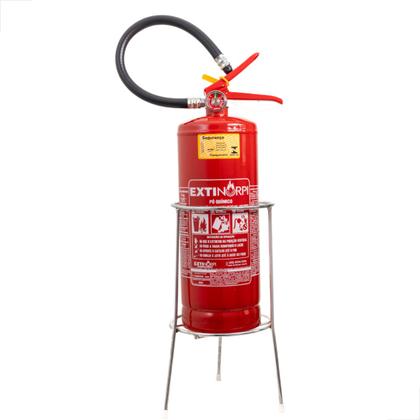 Imagem de Suporte de Solo Tripé Para Extintor de Incêndio de 4kg e 6kg